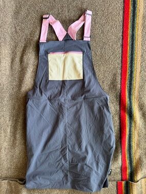 Cotopaxi deep blue overall dress with Pink Lining